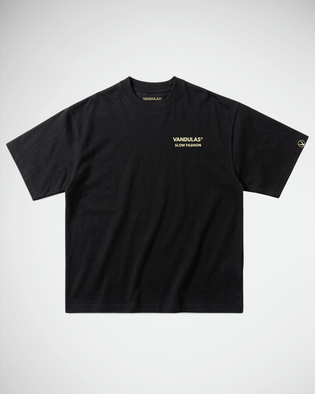 Vandulas® Core Logo Tee – Black/Cream