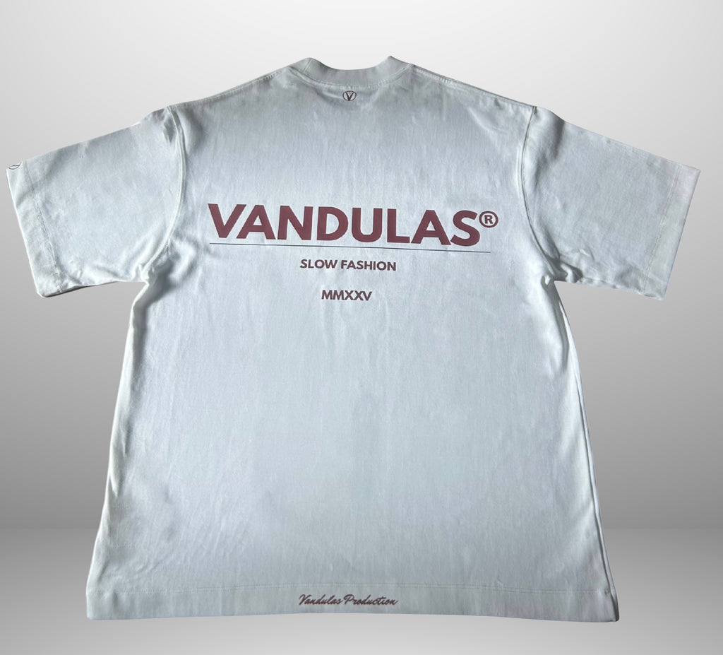 Vandulas® Core Logo Tee – White/Red