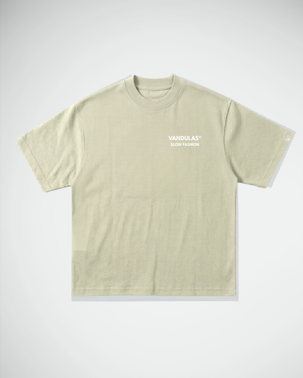 Vandulas® Core Logo Tee – Ecru/White