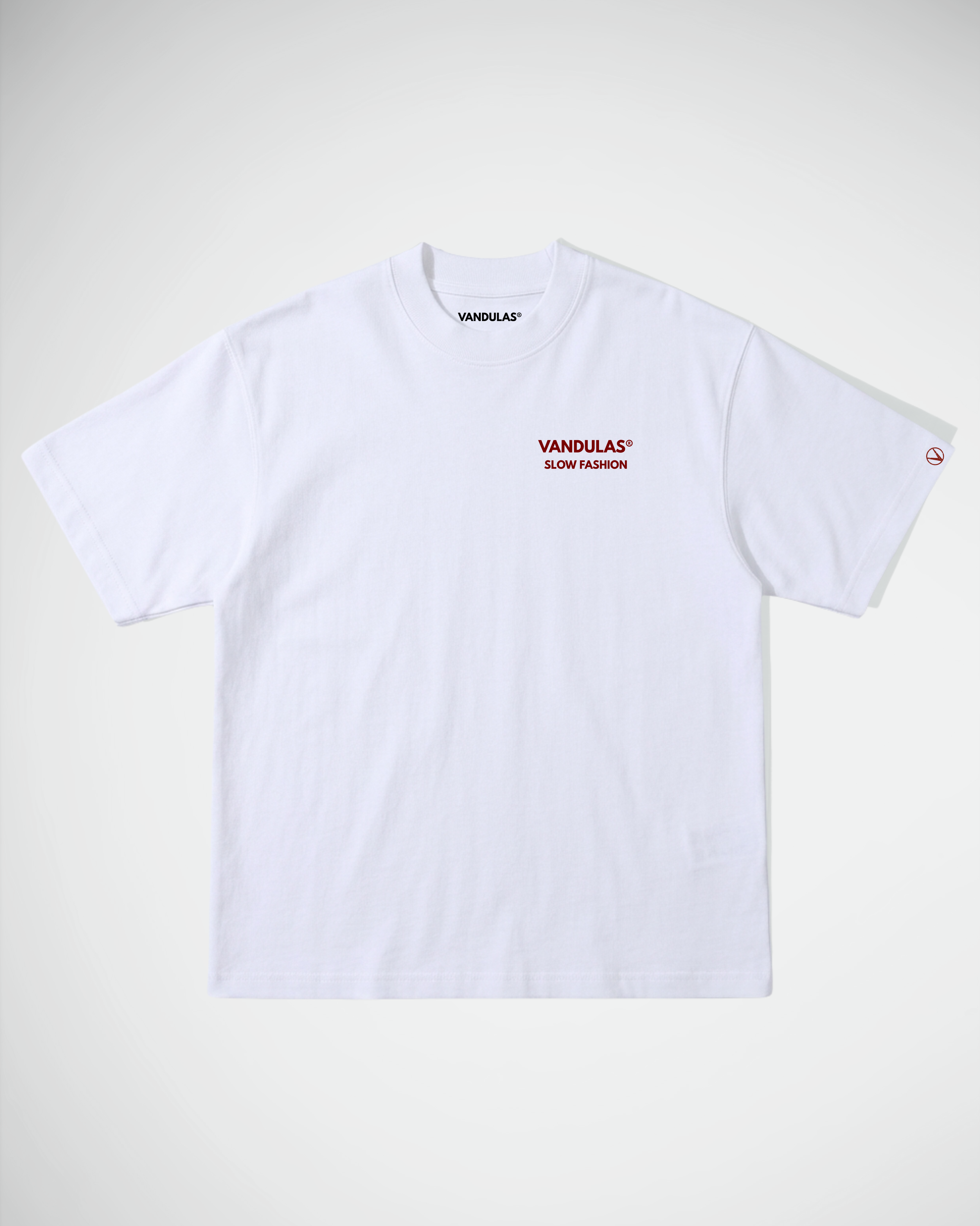 Vandulas® Core Logo Tee – White/Red